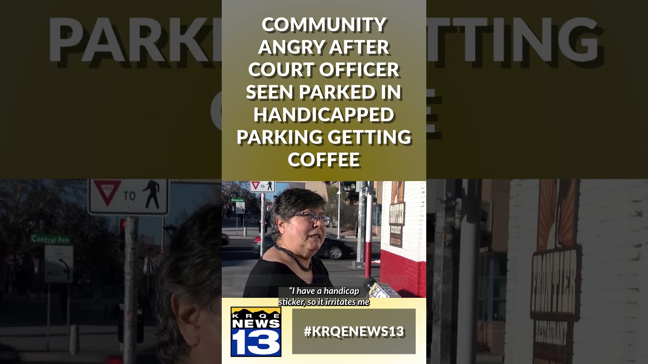 Community members angry after Metro Court officer seen parked in handicapped parking getting coffee
