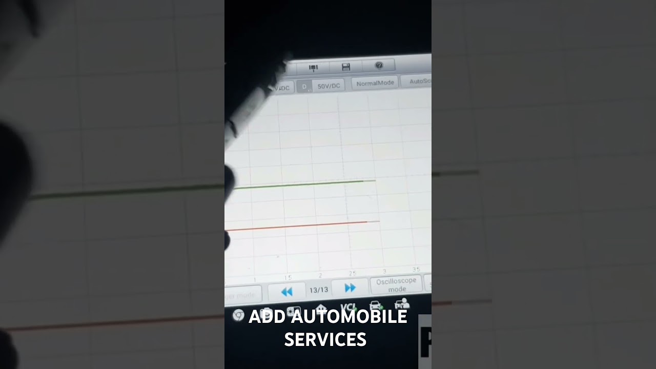 Testing communication between smart key and BCM with scope