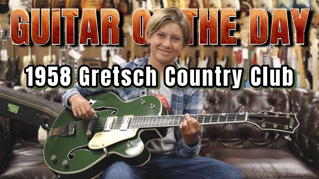 1958 Gretsch Country Club Cadillac Green | Гитара дня — Саксон Вайс, 13 лет