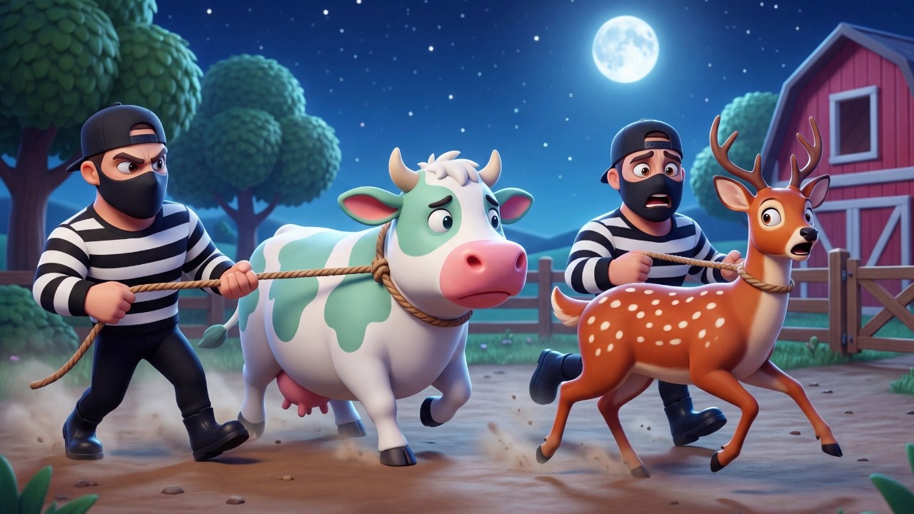 Old MacDonald’s Farm Robbery 😱 | Pig & Deer Taken 🐷🦌