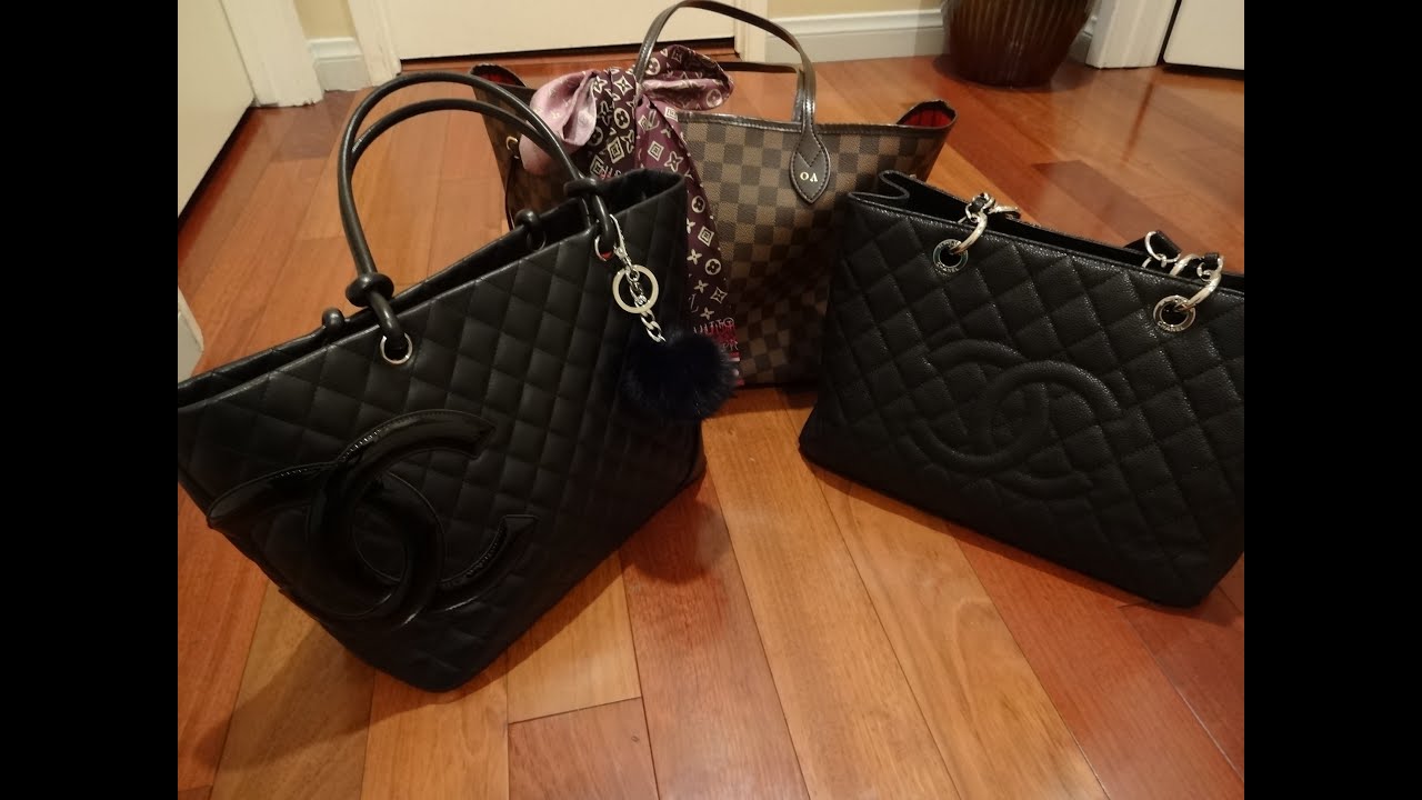 Comparing the LV Neverfull MM, Chanel Cambon Tote & Chanel GST