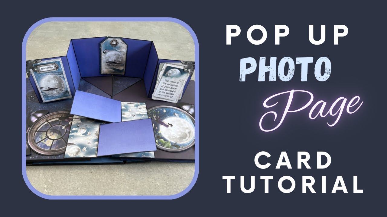 Pop-Up Page | Scrapbook Fantasy Photo Album | Card Tutorial