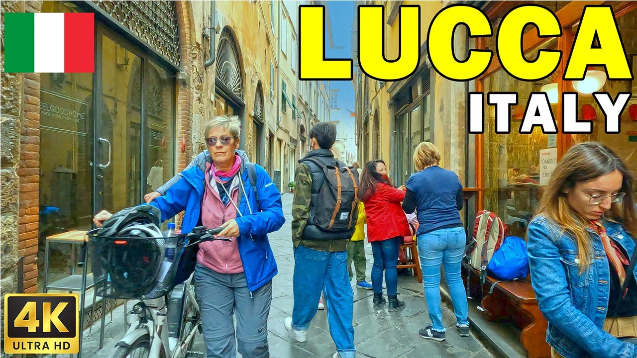 🇮🇹 LUCCA, Italy 4 K Walk | Immersive City Walking Tour