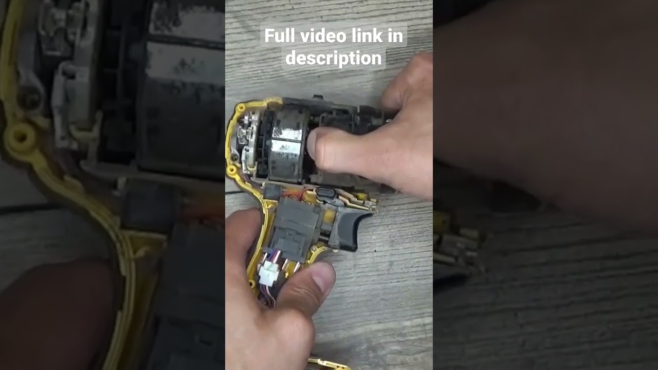 How to replace Dewalt drill armature and brushes #fix #repair #dewalt #tools #powertools #service