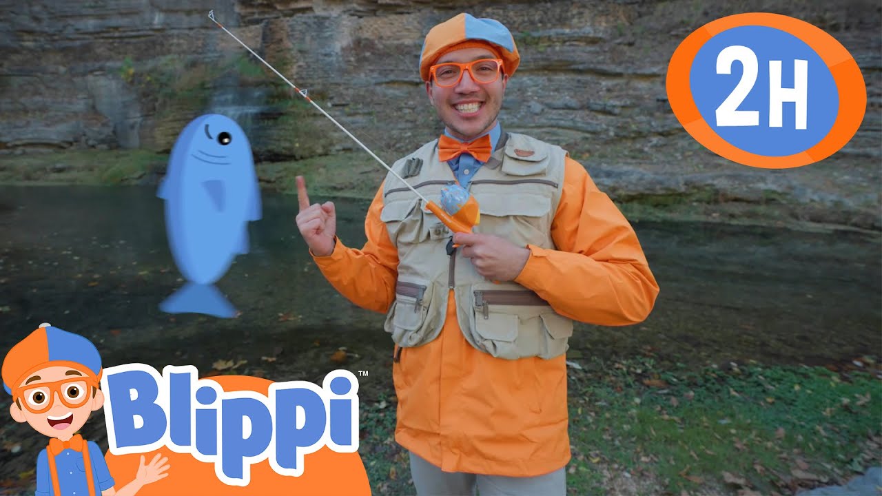 Let’s Go Fishing with Blippi! 🐟 Outdoor Learning Adventure | Blippi