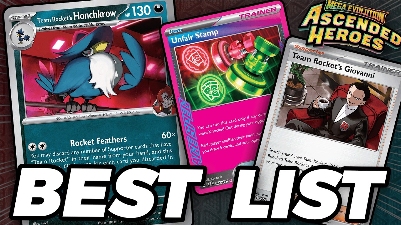 This is the ONLY Rocket's Honchkrow Deck list you need!