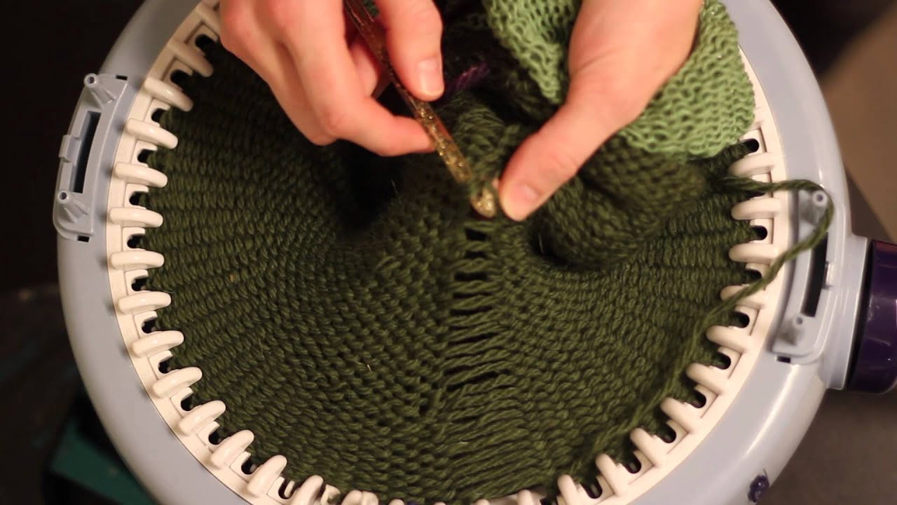 Hvordan strikke en vrangbordlue / How to knit a ribbed hat / Prym Maxi knitting mill