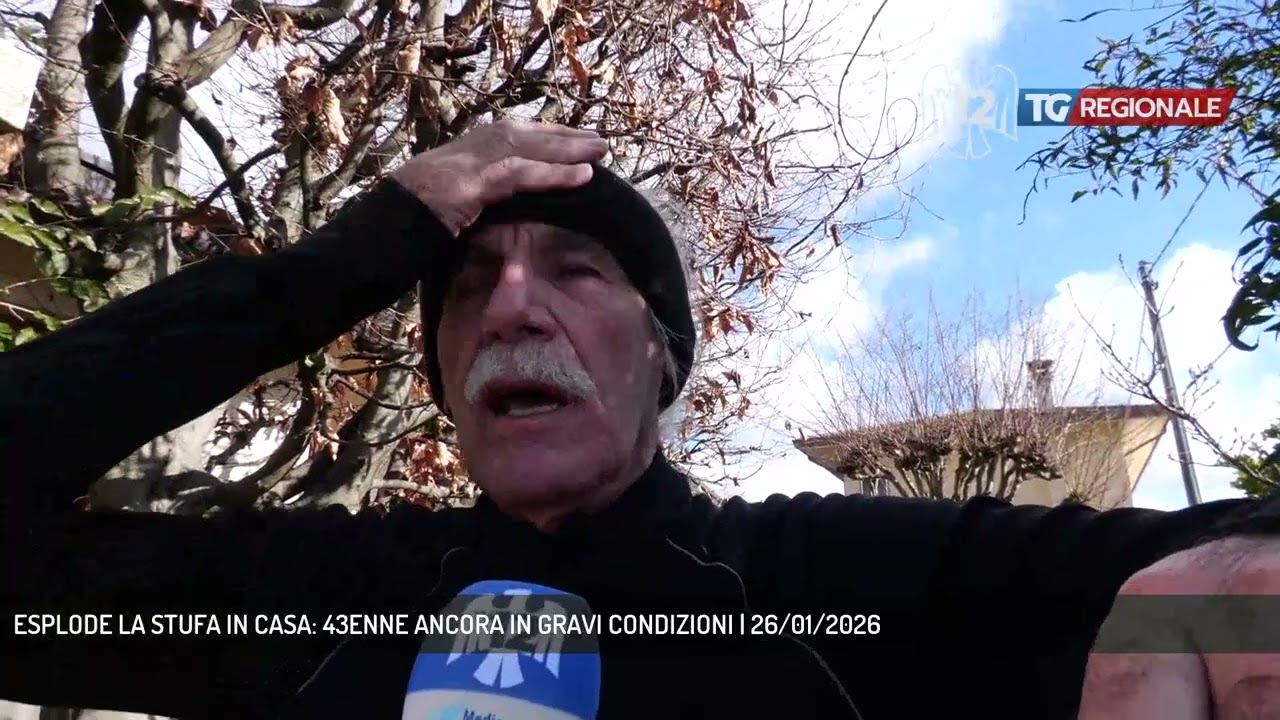 ESPLODE LA STUFA IN CASA: 43ENNE ANCORA IN GRAVI CONDIZIONI | 26/01/2026
