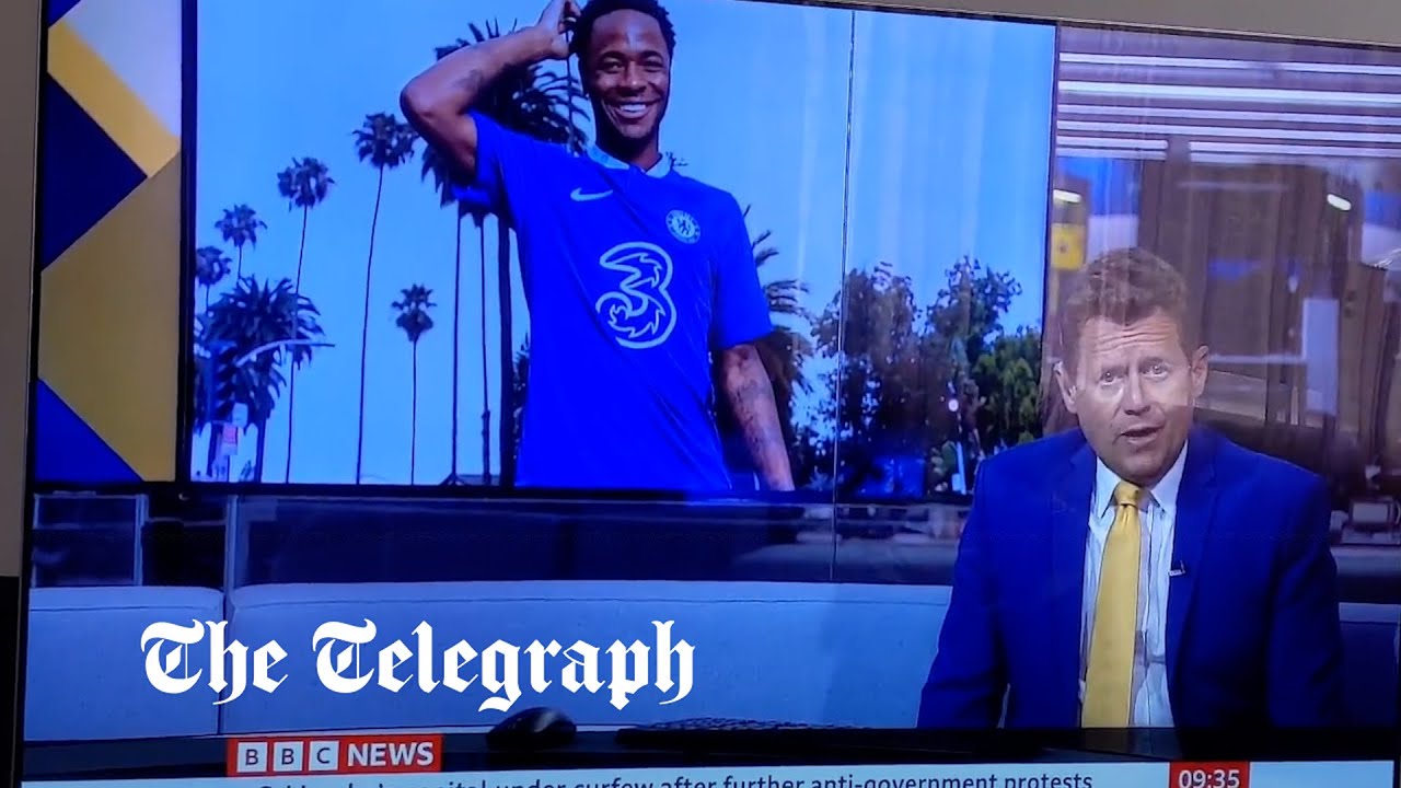 BBC apologises after wrongly showing picture of Raheem Sterling during report about rape allegation