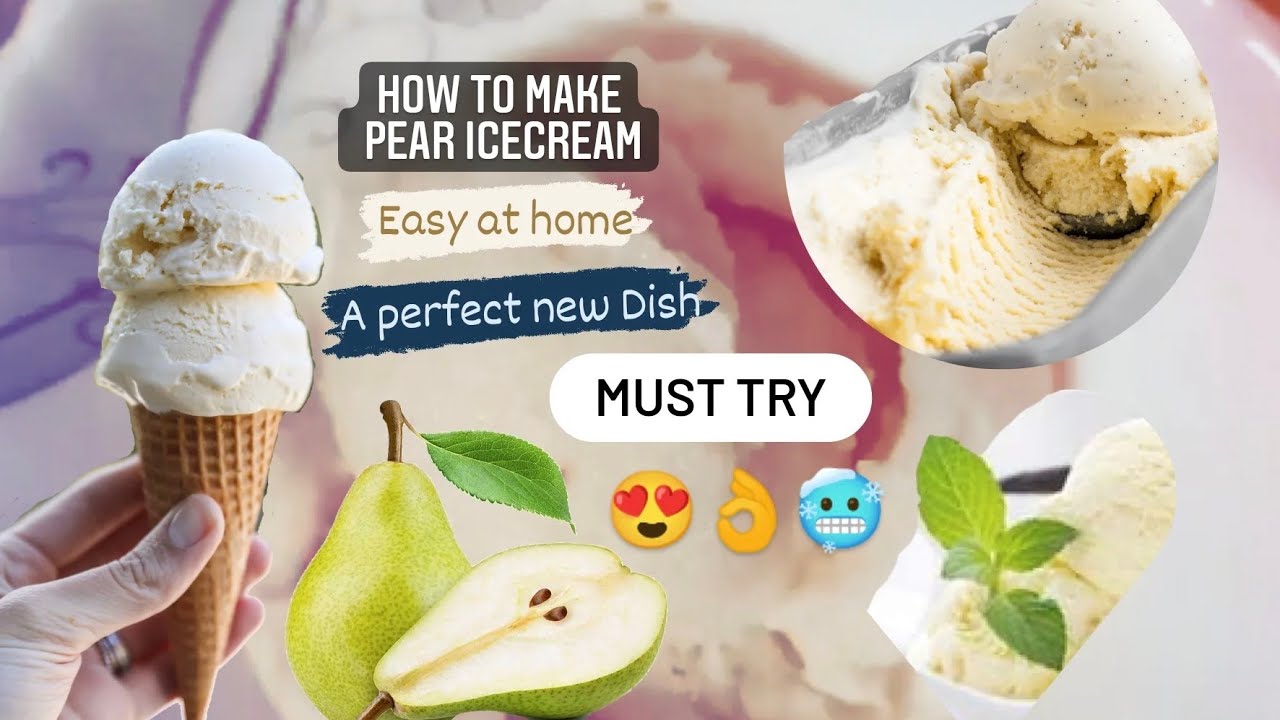 Pear Icecream 🍦🍐||