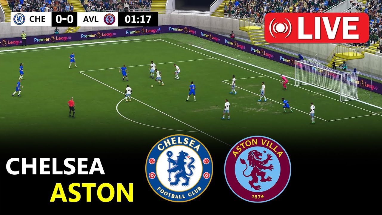 Chelsea vs Aaton Villa - eFootball Pes 21 Gameplay | English Premier League 2024/25