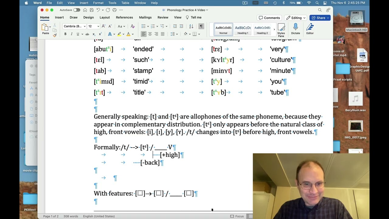 LING 201 — Упражнение по фонетике №4a — Квебекский французский