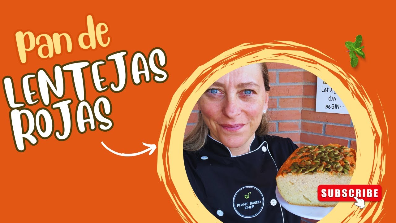 🔴 Cómo hacer PAN CASERO DE LENTEJAS ROJAS ( Remojadas)-Sin Gluten-PAN PROTEICO. RED LENTIL BREAD 🥖