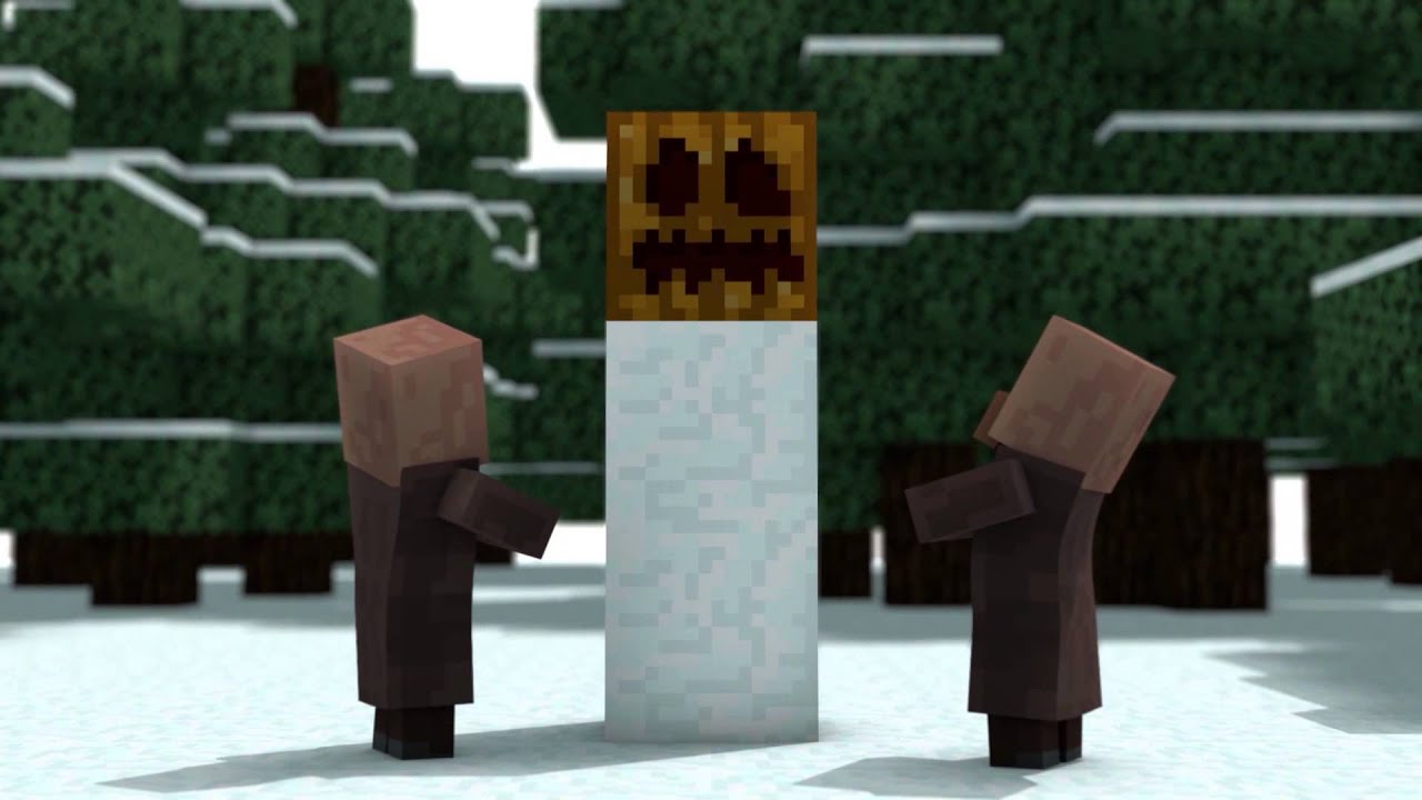 Christmas With The Villagers BACKWARDS (Minecraft Animation)