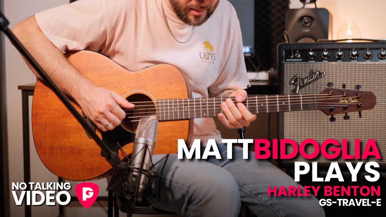 Harley Benton GS-Travel-E Mahogany - Prova (no talking, by Matt Bidoglia for PlanetGuitar.it)