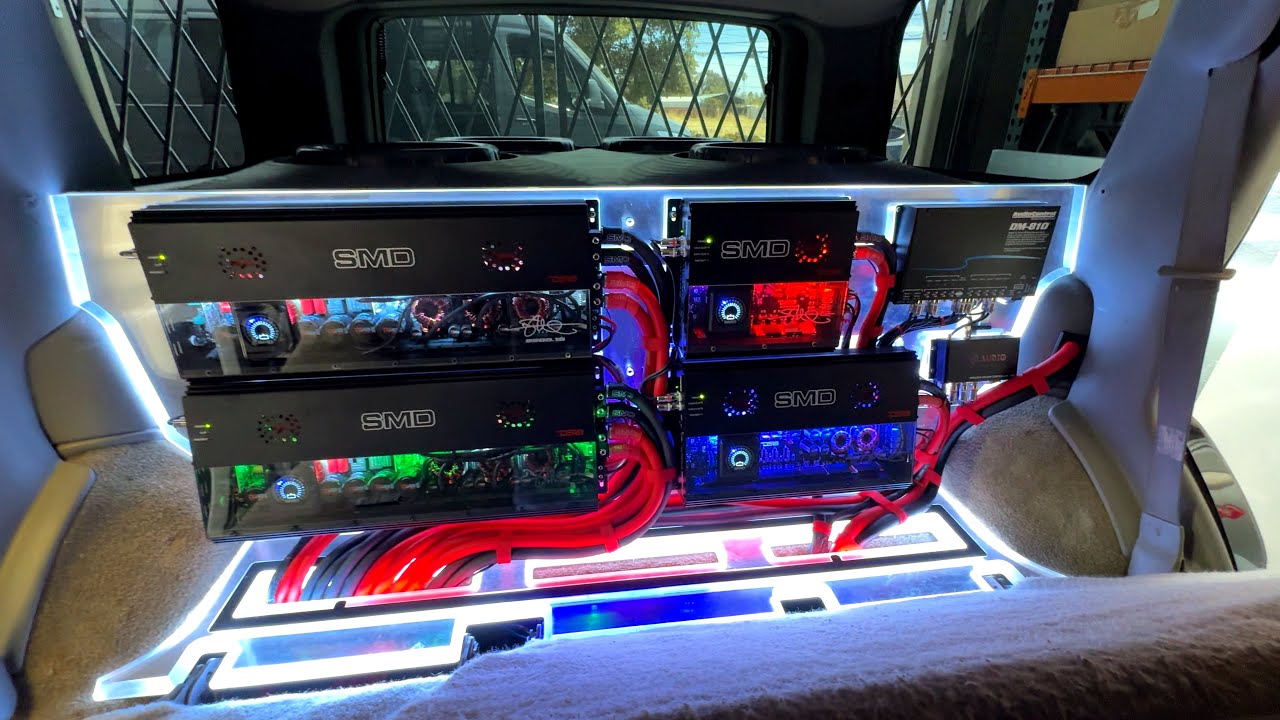 This 20,000 Watt sound system install is alive ⚡ 4 15