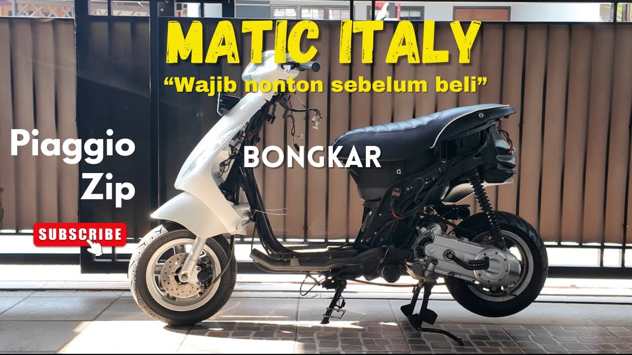 PIAGGIO ZIP / BONGKAR,RIVIEW MOTOR / UNTUK KE KANTOR DAN SUNMORI / IRIT @LivesandLevel