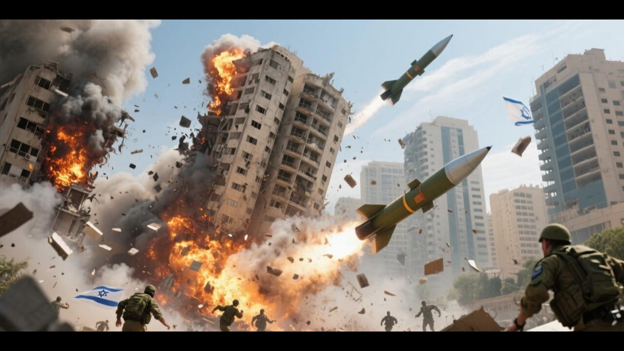 1 minute ago! A city in Israel was brutally destroyed by Iranian fighter jets.