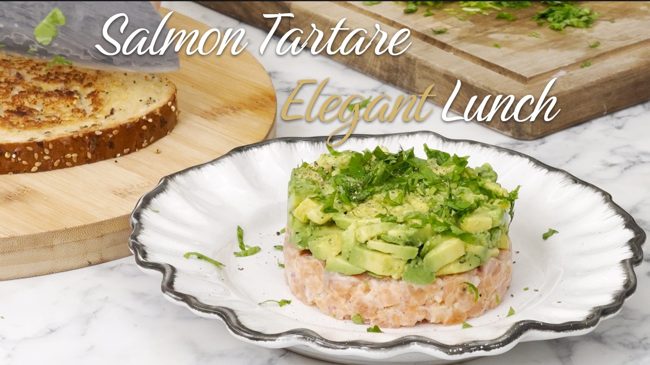 Fresh Salmon Tartare with Avocado | Light & Elegant Lunch for my Husband