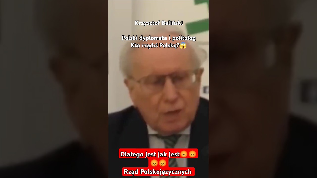 💯Krzysztof Baliński.Polski dyplomata i politolog .Kto rządzi Polską 😱😱😱