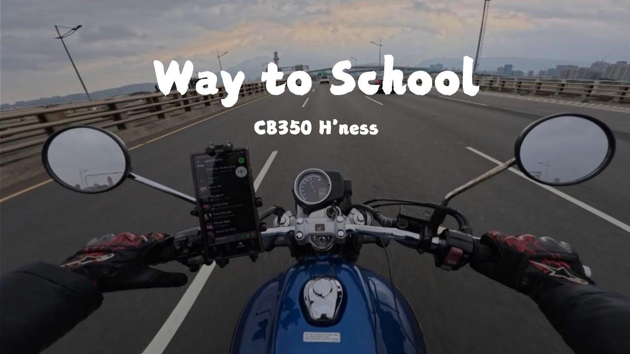 Honda CB350 - On my way to college / 上學的路途 / Pure sound / Episode 3 / Insta360 AcePro 2