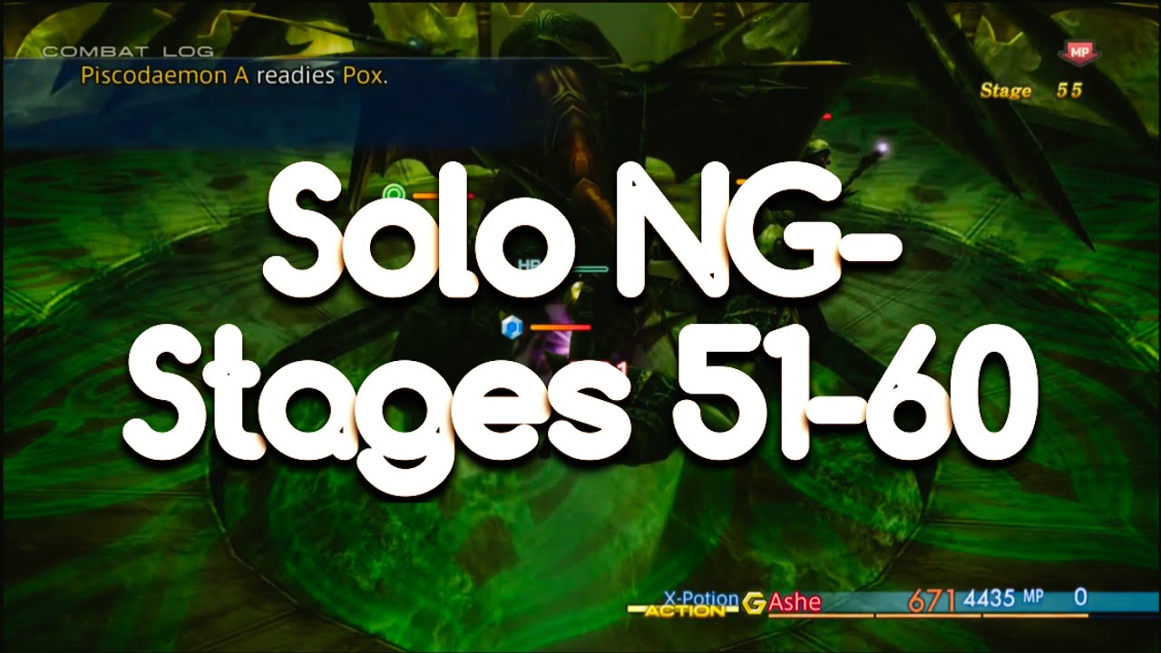 Trial Mode Stages 51-60 | FFXII The Zodiac Age - Ashe Solo NG-