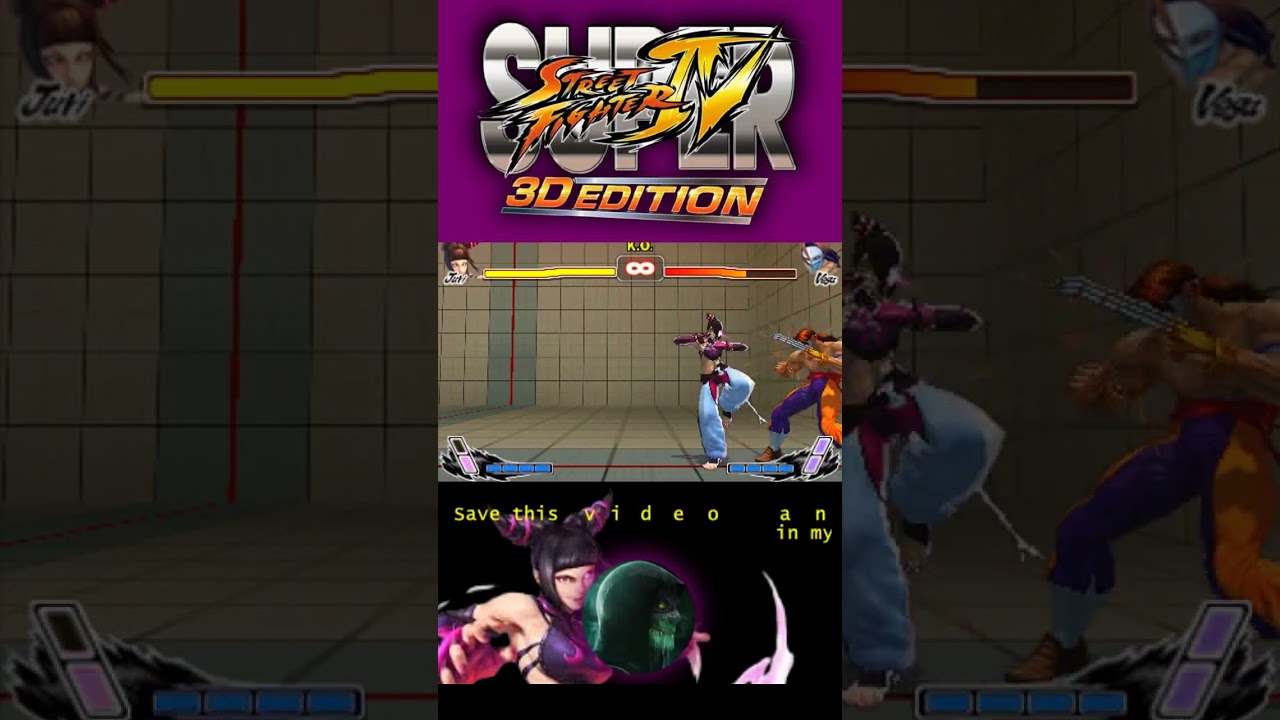 Another Juri combo in SSF43DS #toolassisted #superstreetfighteriv #3ds #usf4  #juri #combovideo