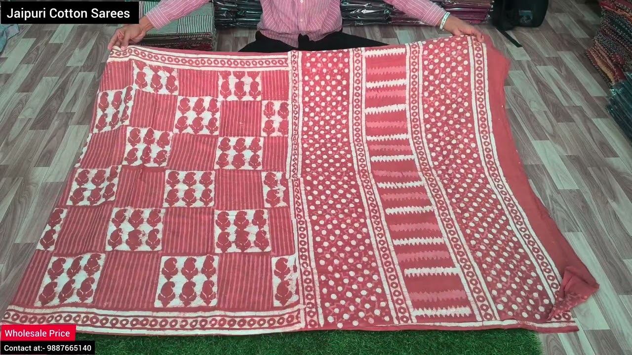 Special Dabu Print 🐾 Premium Quality 👌 Pure Cotton Sarees with Wholesale Price 