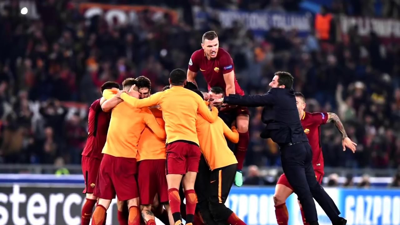 ROMA BARCELLONA 3:0 - 10/IV/2018 GOL ZAMPATI+SUBURRA