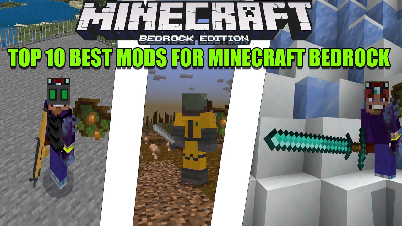 Top 10 Best Mods For Minecraft Bedrock Edition for (1.19+)