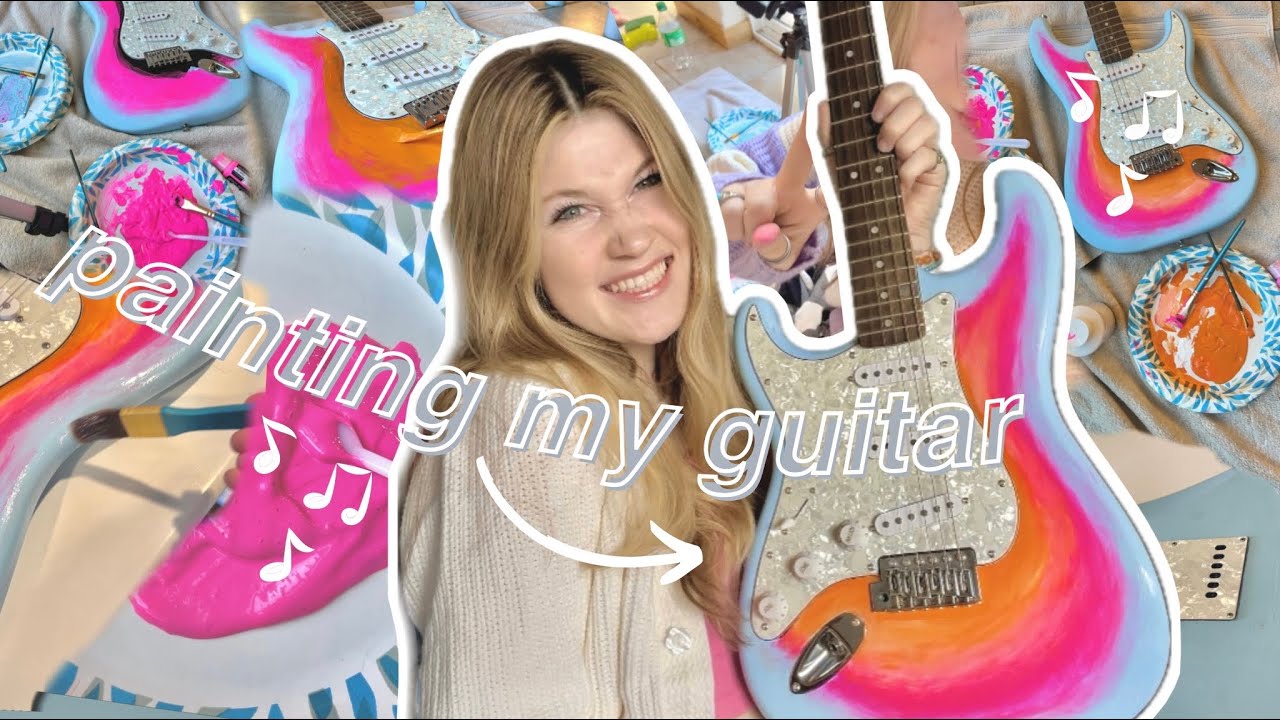 PAINTING MY ELECTRIC GUITAR!!