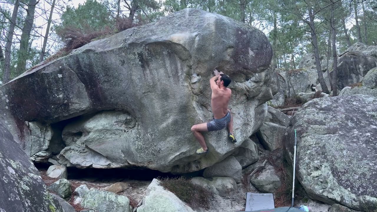Kata Schisme - 7b+, J. A. Martin, Fontainebleau