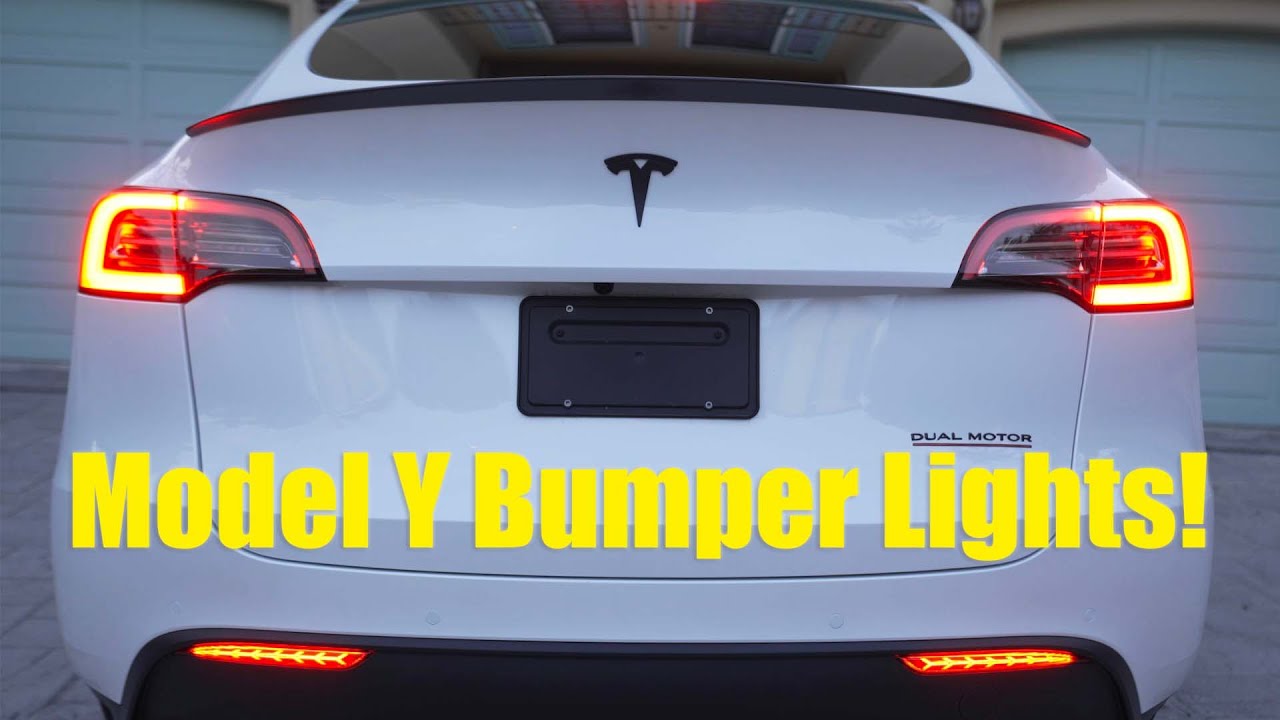 Tesla Model Y/3 Rear Bumper Tail Light Installation
