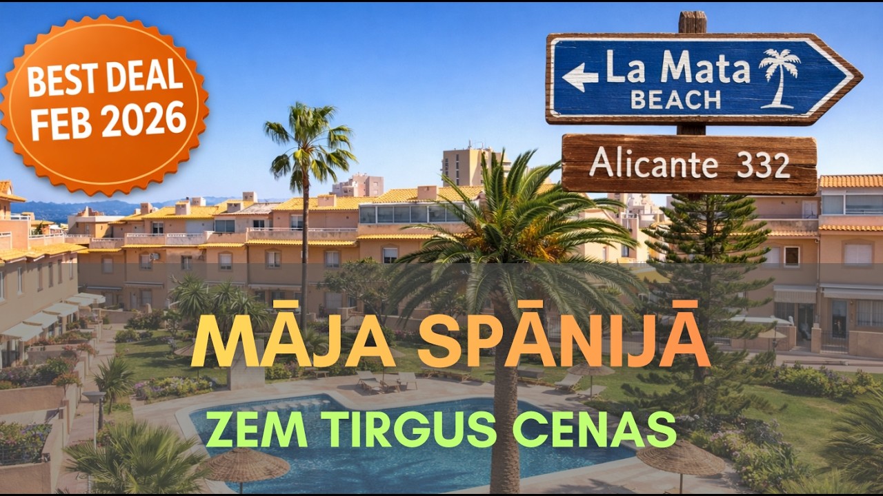 Māja Spānijā zem tirgus cenas – La Mata, Torrevieja, Alikante – 600 m no pludmales, 4 guļamistabas