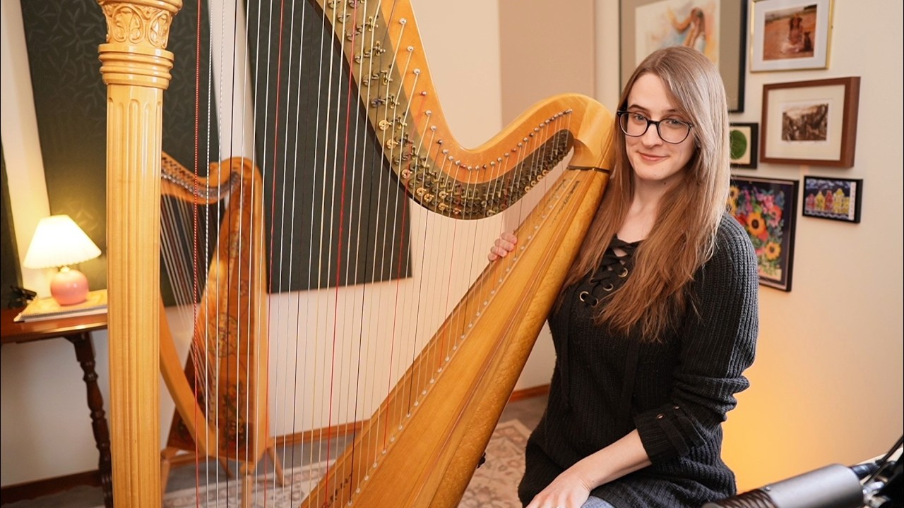 🔴Harp Music to Tame a Wild Squirrel To