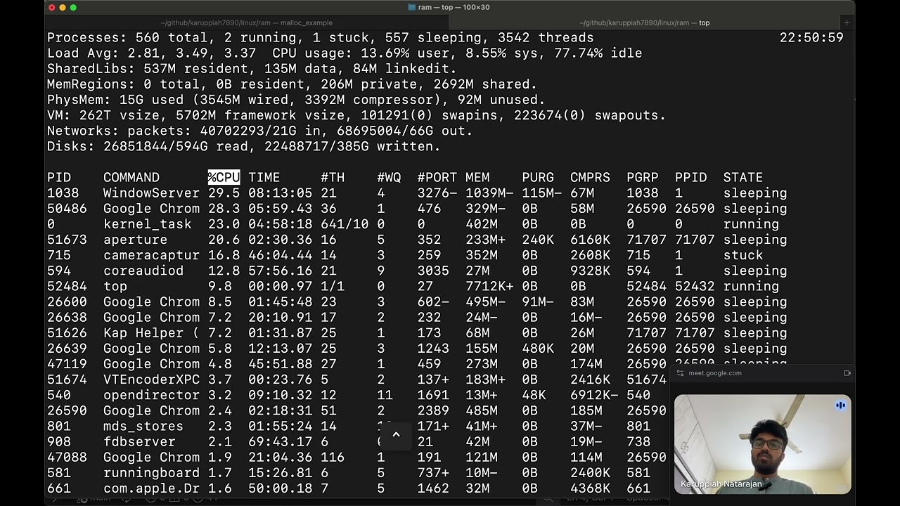 Playing with RAM in Darwin and Linux Part 1