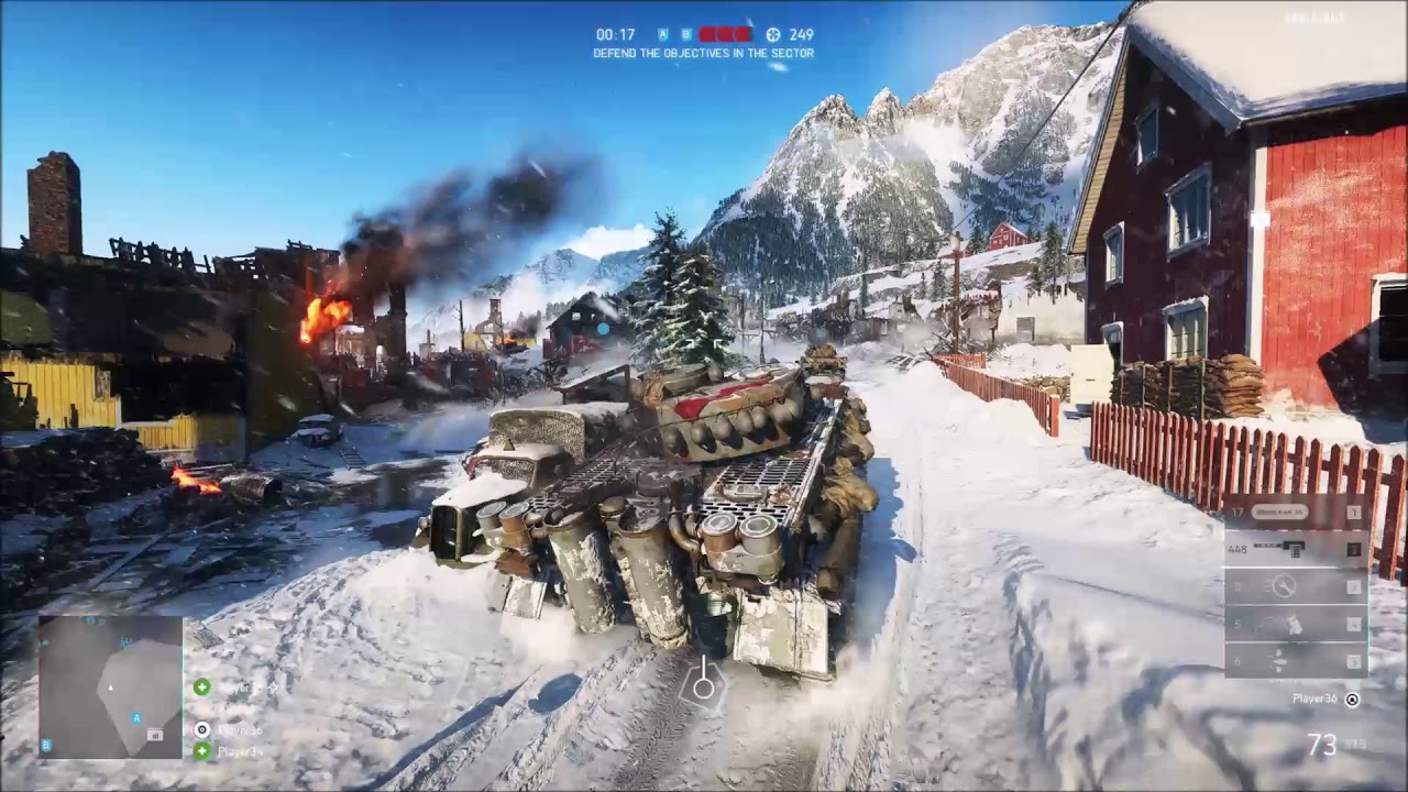 Battlefield V Defending Gameplay - BFV Tank Gameplay (RAW)