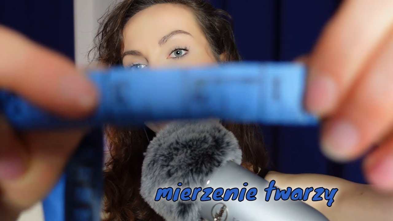 ASMR po polsku - Mierzenie twarzy, głowy, ramion ✨