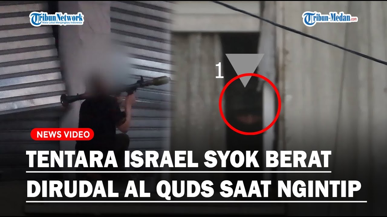 ZIONIS KENA MENTAL, Brigade Al Quds Datangi Rumah Persembunyian Tentara Isral Sambil Tenteng Rudal