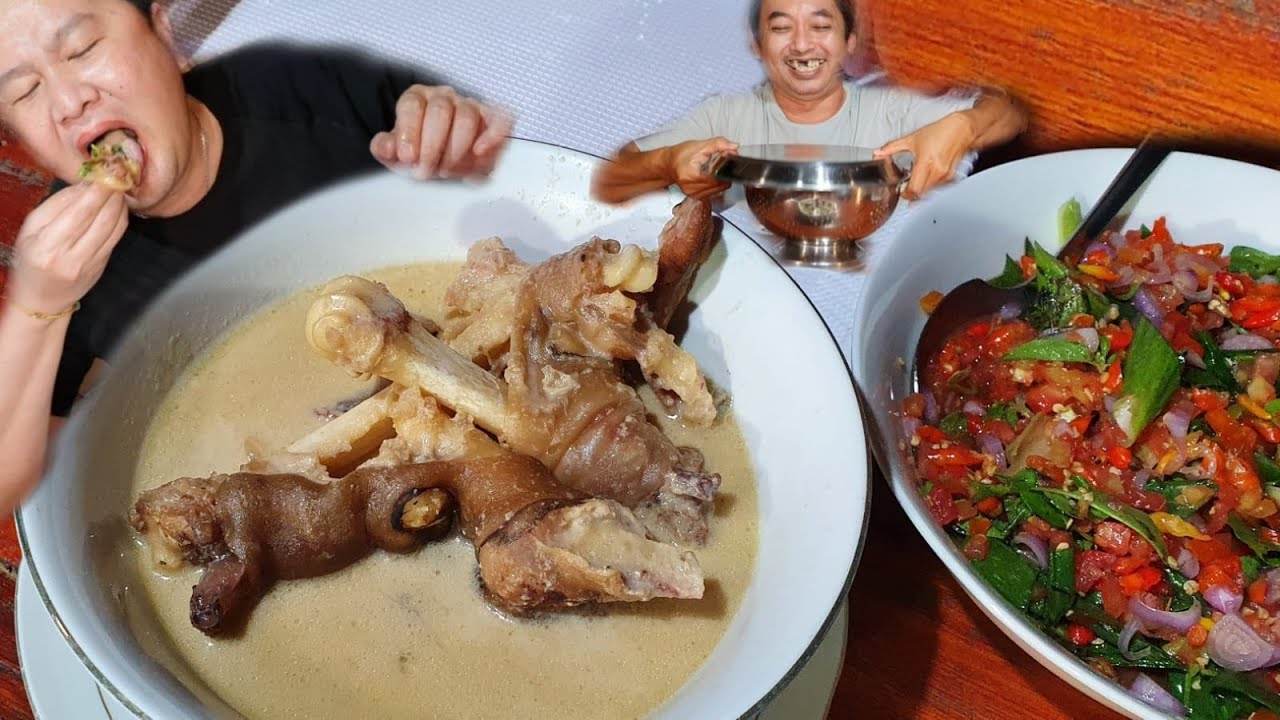 GILAAA,,1 MANGKUK SOP KAKI KAMBING AMA 1 MAGIC COM NASI