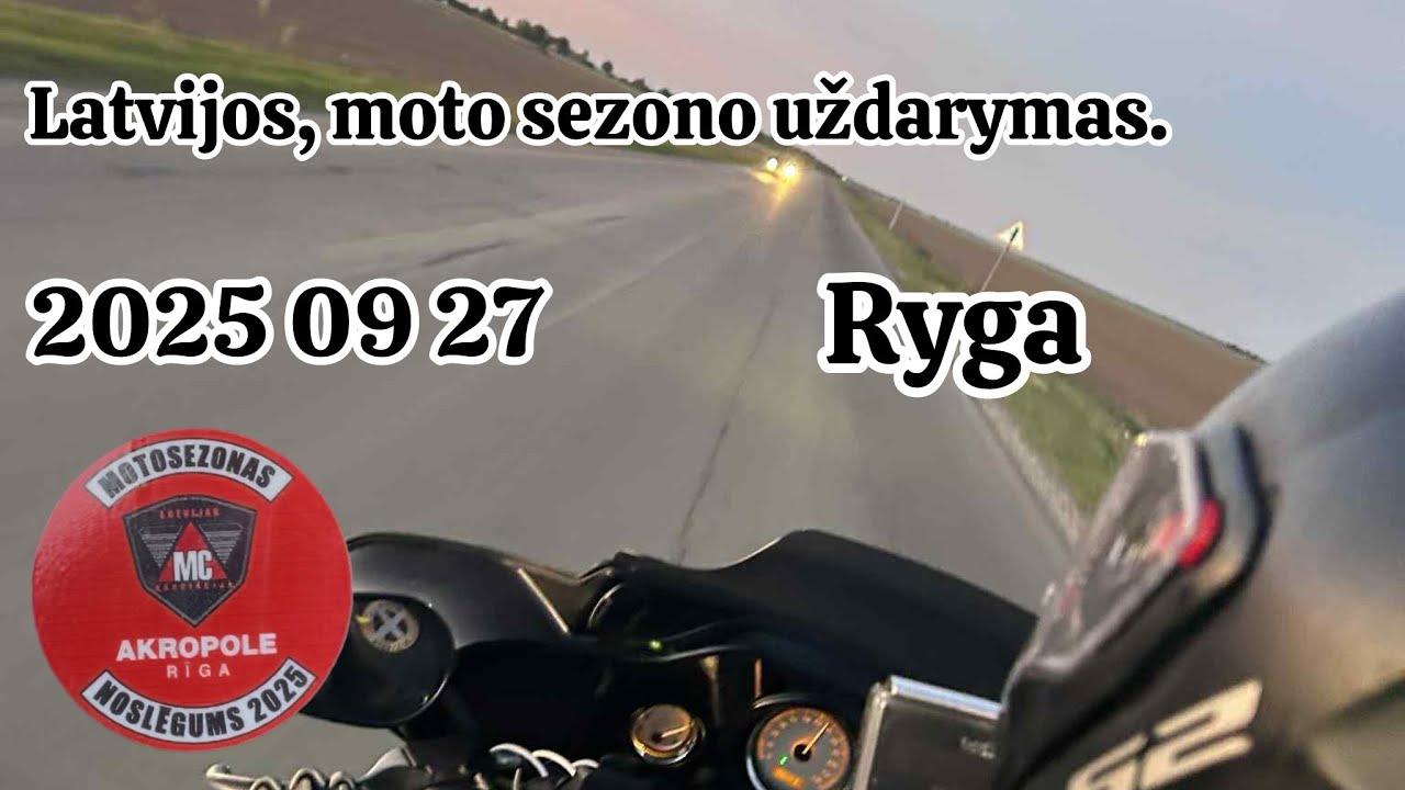 Latvija, Ryga, moto sezono uždarymas. 2025 09 27