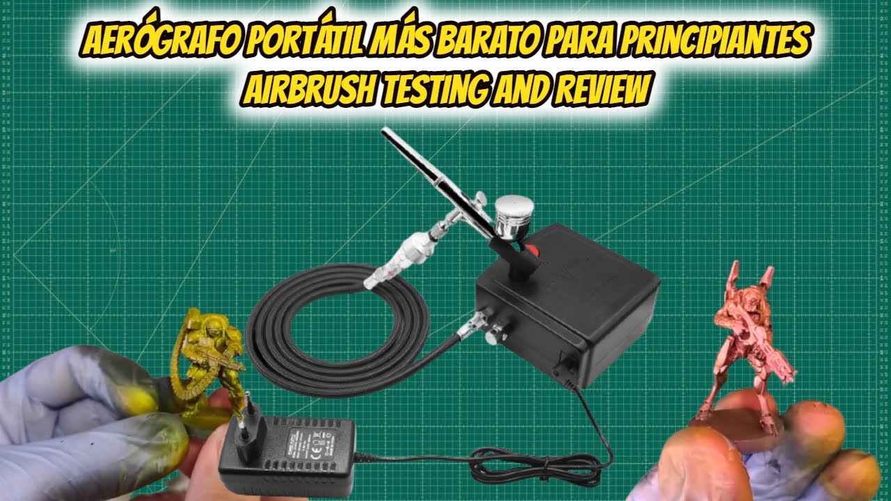 ✅🎨Aerógrafo portátil más barato para principiantes🏆 | Airbrush Testing & Review