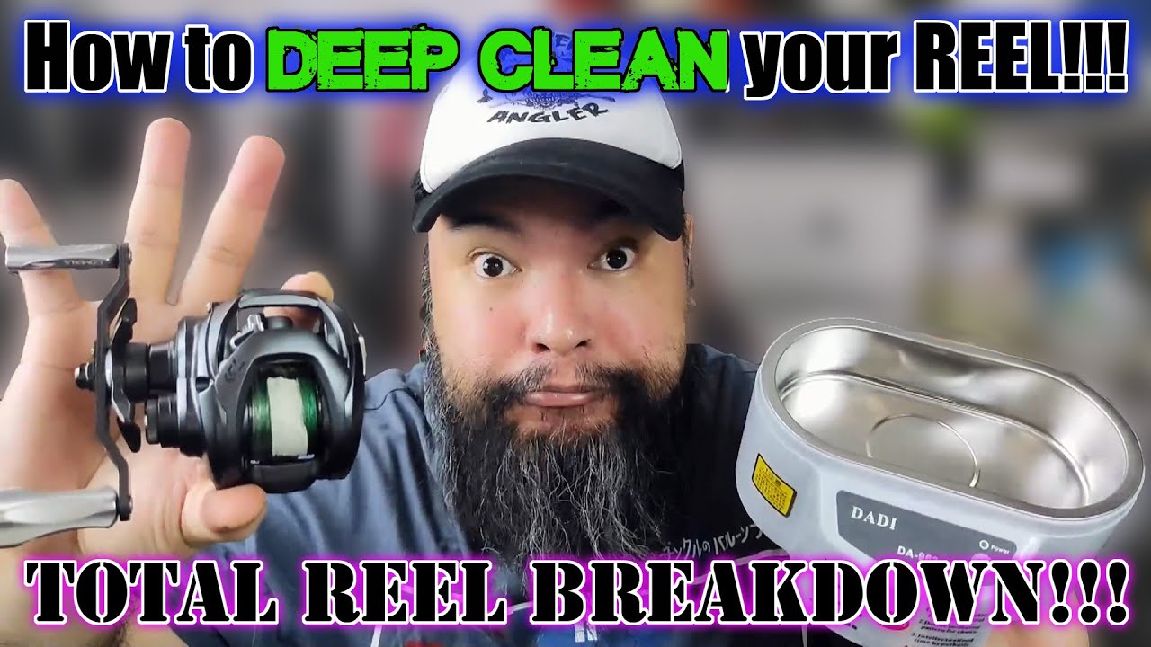 TOTAL REEL BREAKDOWN! How to DEEP CLEAN your Baitcasting Reel using an ULTRASONIC CLEANER!!!