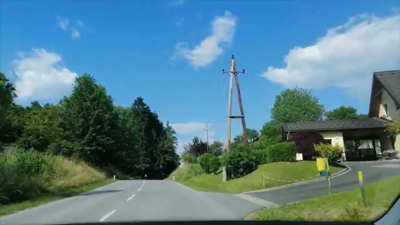 Drive to the Buschenschank HIDEN  (Höllerhansl) in Hochgrail St. Stefan/Stainz (Styria, Austria)