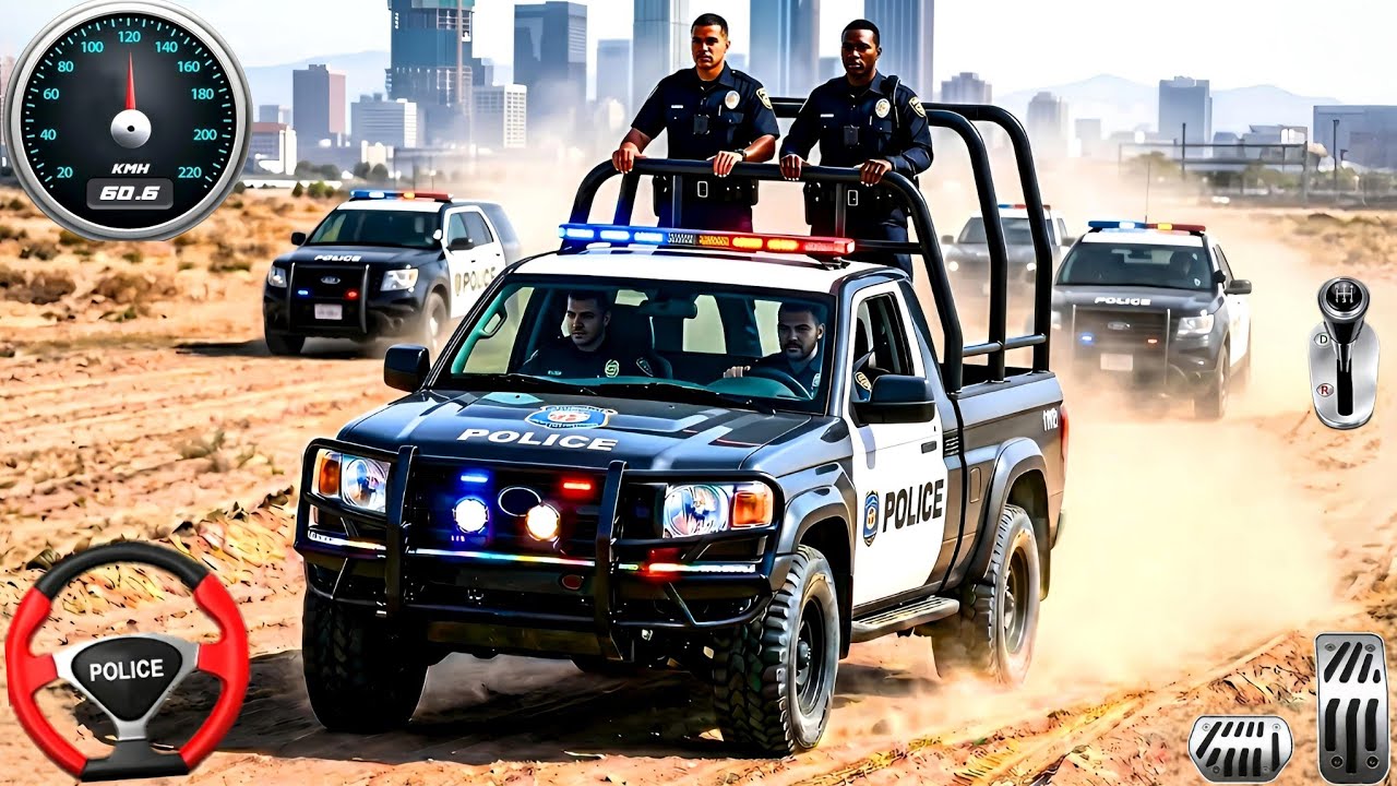 Новый симулятор полицейской погони на автомобиле - US City Cpos Multi-Storey Car Driver 3D: геймп...