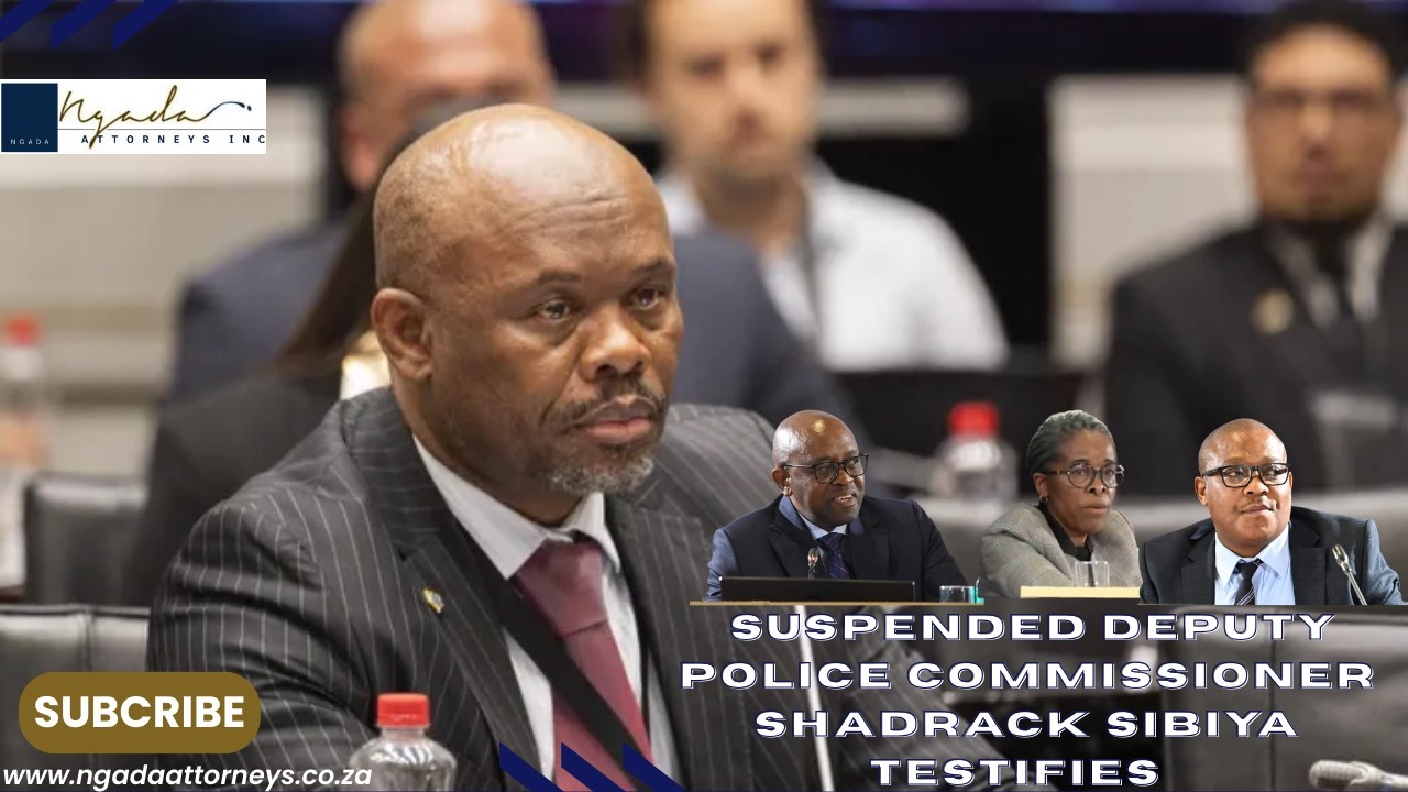 Suspended deputy national police commissioner Lt-General Sibiya appears before Madlanga commission
