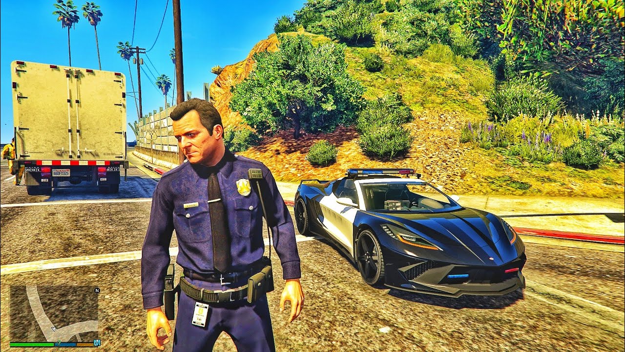 Gta V Real Life Mods- Michael Became Police Officer and Doing Illegal Work | Michael Madness 