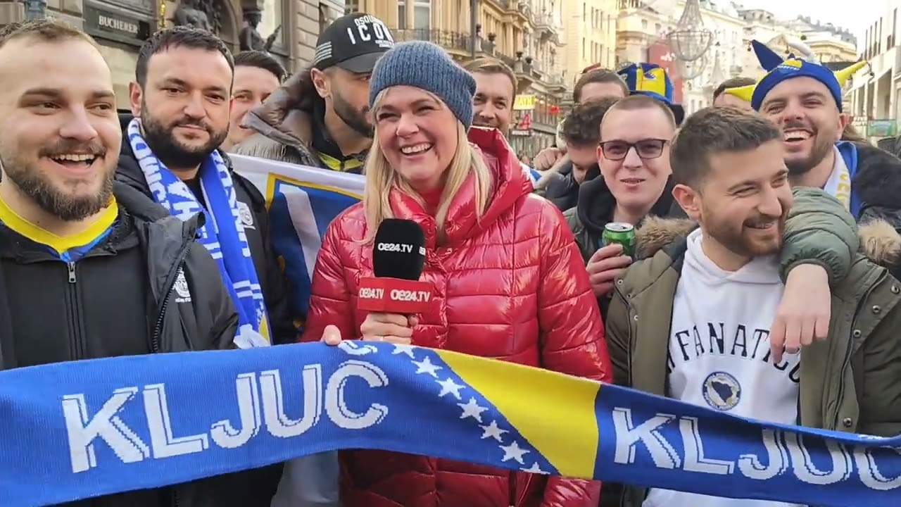 Bosanci glavna vijest na austrijskoj OE 24: Ogrnuli voditeljicom zastavom, ona ih nagradila aplauzom