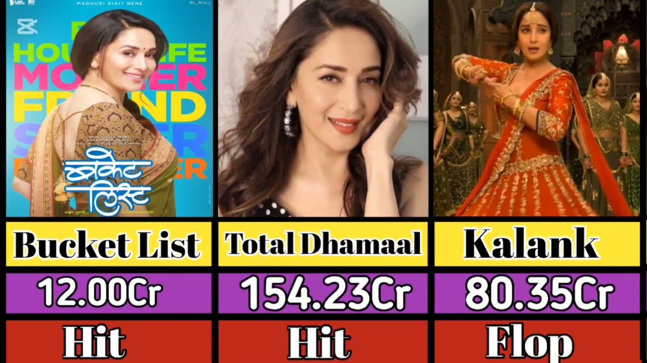 From Abodh to Today | Madhuri Dixit All Movies Hit or Flop