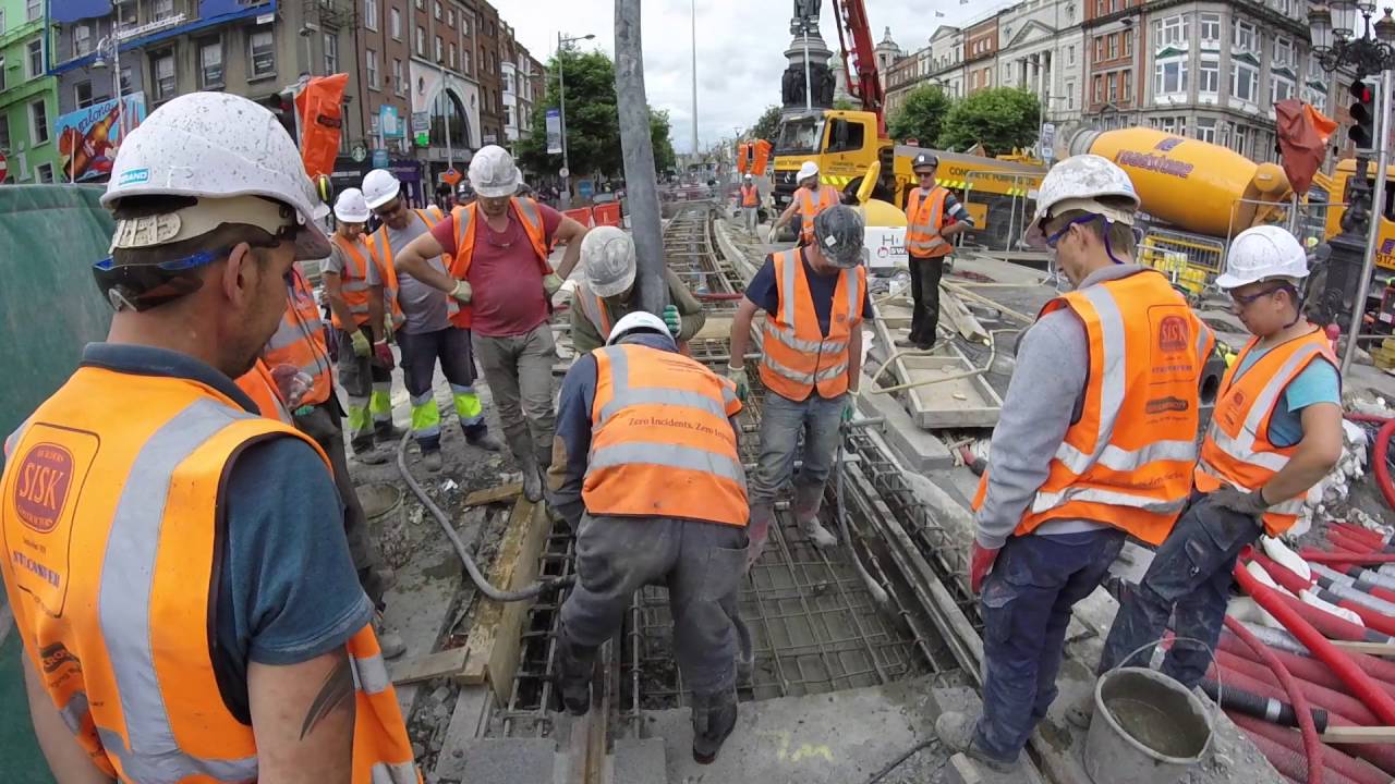 LUAS Cross City -  O'Connell Bridge 2016